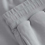Rubbed waist on grey sweat shorts