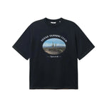 Black t-shirt with 'Texas Tanning Club' graphic on front