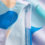 close up of multicolor swimsuit