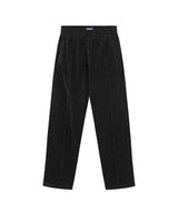 Black pants in terry toweling fabric