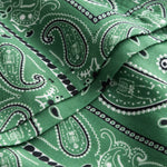 Close up on green vacation shirt